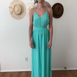 Lulu’s Maxi Turquoise Dress